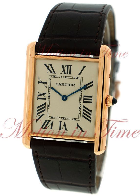tank louis cartier large rose gold